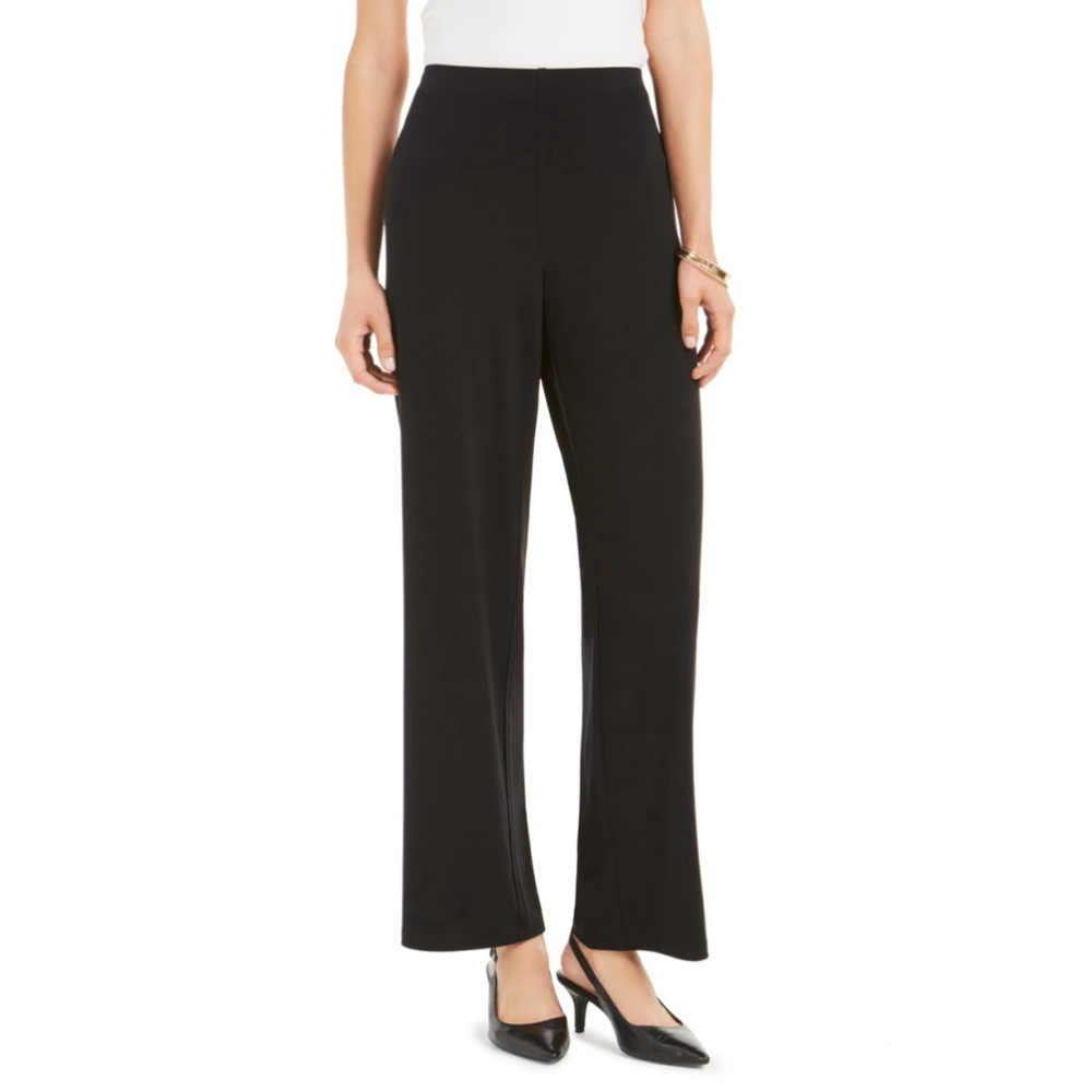 Alfani Women's Size XXL Black Stretchy Elastic Waist Pull-On Culotte Pants NWT